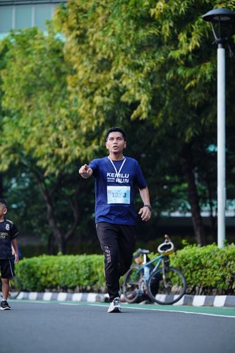 Race photo from KEMLU RUN 2025