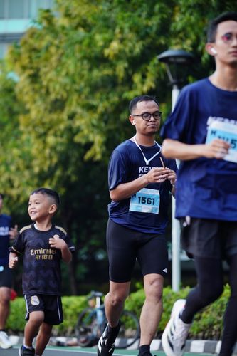 Race photo from KEMLU RUN 2025