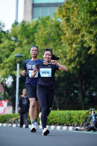 Race photo from KEMLU RUN 2025