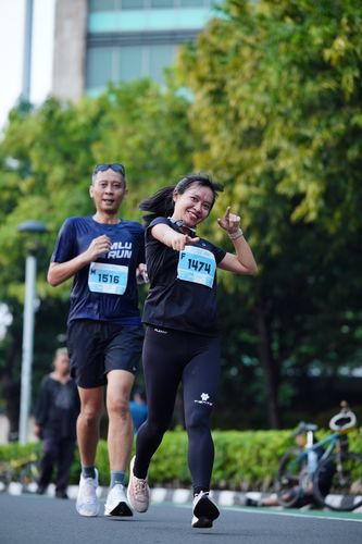 Race photo from KEMLU RUN 2025