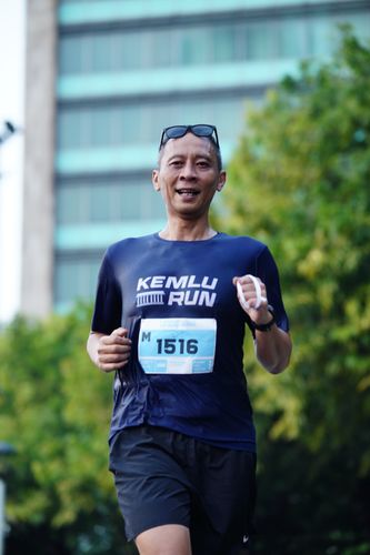 Race photo from KEMLU RUN 2025