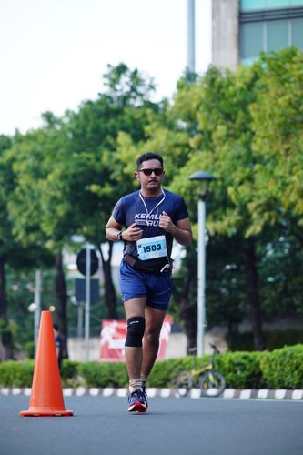 Race photo from KEMLU RUN 2025