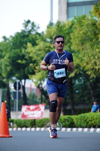 Race photo from KEMLU RUN 2025