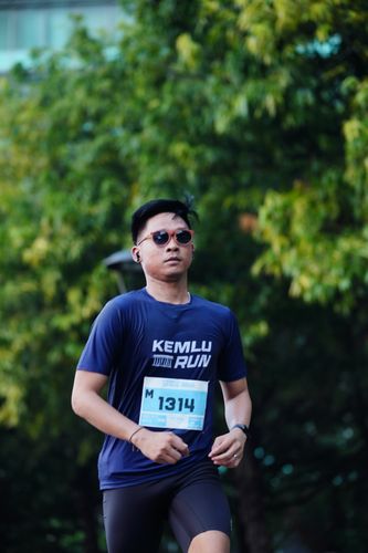 Race photo from KEMLU RUN 2025
