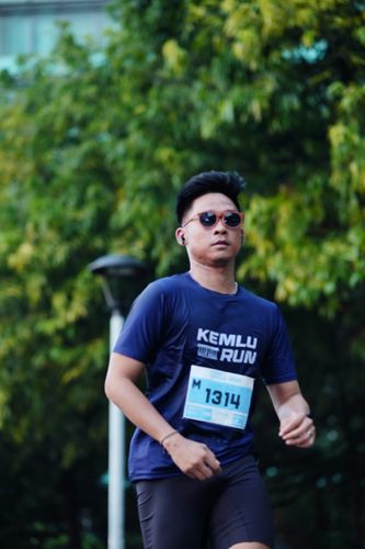 Race photo from KEMLU RUN 2025