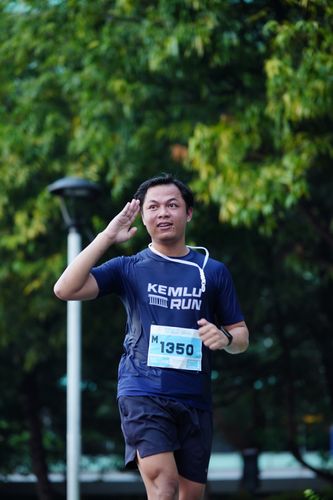 Race photo from KEMLU RUN 2025