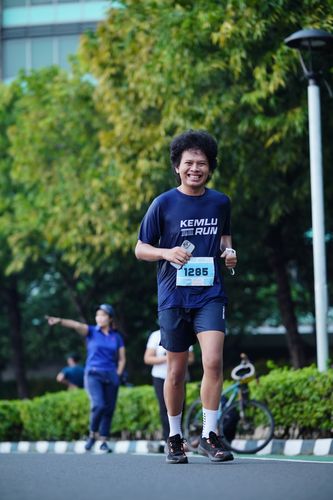 Race photo from KEMLU RUN 2025