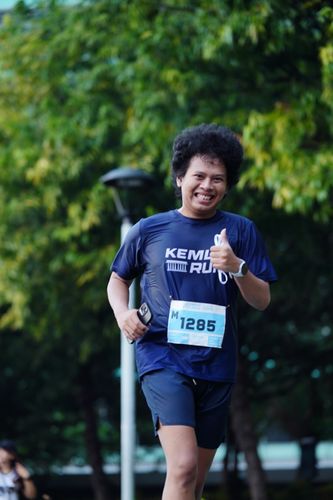 Race photo from KEMLU RUN 2025