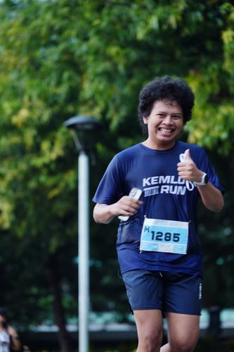 Race photo from KEMLU RUN 2025