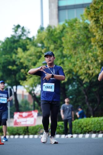 Race photo from KEMLU RUN 2025