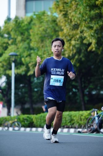 Race photo from KEMLU RUN 2025
