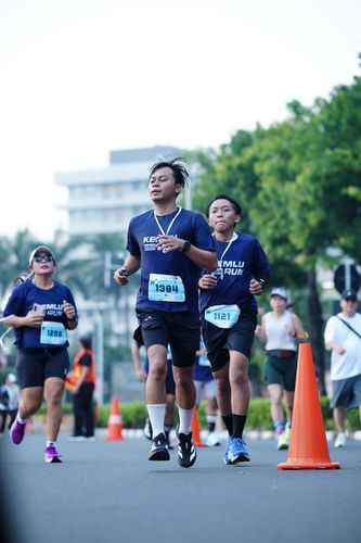 Race photo from KEMLU RUN 2025