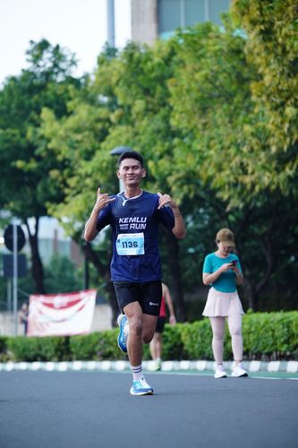 Race photo from KEMLU RUN 2025