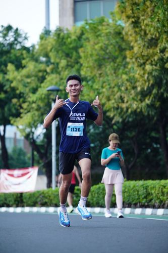 Race photo from KEMLU RUN 2025