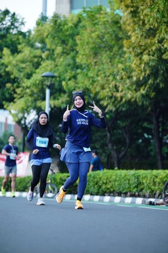 Race photo from KEMLU RUN 2025