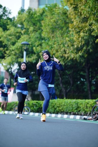 Race photo from KEMLU RUN 2025