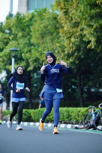 Race photo from KEMLU RUN 2025