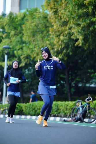 Race photo from KEMLU RUN 2025