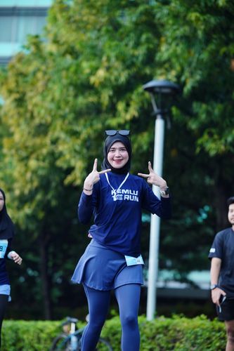 Race photo from KEMLU RUN 2025