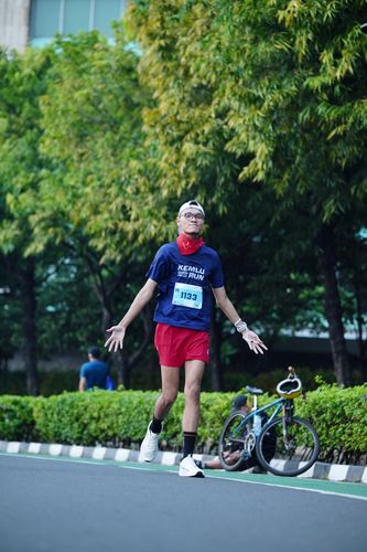Race photo from KEMLU RUN 2025