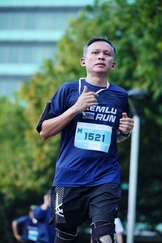 Race photo from KEMLU RUN 2025