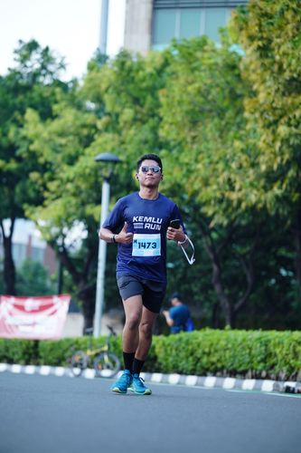 Race photo from KEMLU RUN 2025