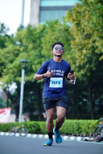 Race photo from KEMLU RUN 2025