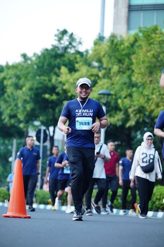 Race photo from KEMLU RUN 2025