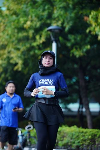Race photo from KEMLU RUN 2025