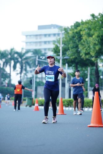 Race photo from KEMLU RUN 2025
