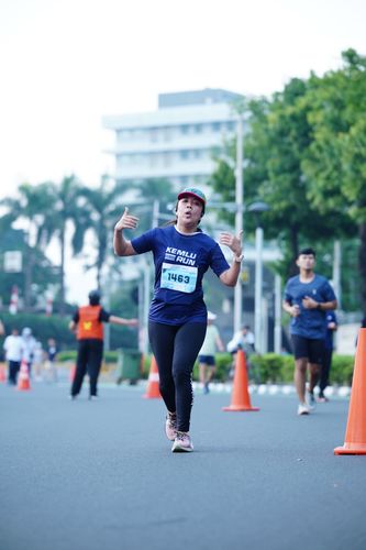 Race photo from KEMLU RUN 2025