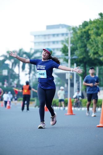 Race photo from KEMLU RUN 2025