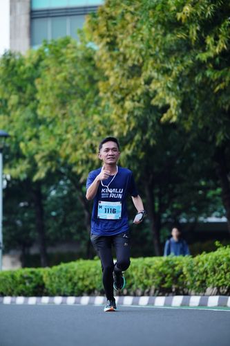 Race photo from KEMLU RUN 2025