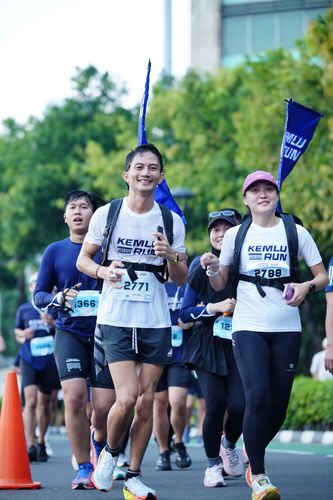 Race photo from KEMLU RUN 2025