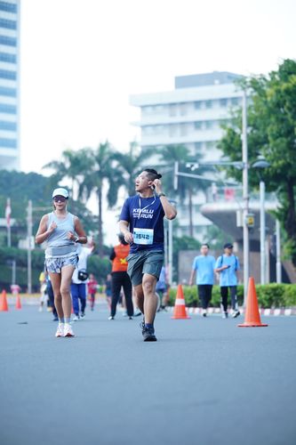 Race photo from KEMLU RUN 2025