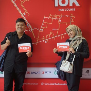 Race photo from KEDIRI HALF MARATHON 2026