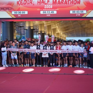 Race photo from KEDIRI HALF MARATHON 2026