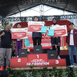 Race photo from KEDIRI HALF MARATHON 2026