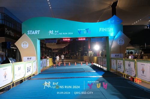 Race photo from BAF LIONS RUN 2024