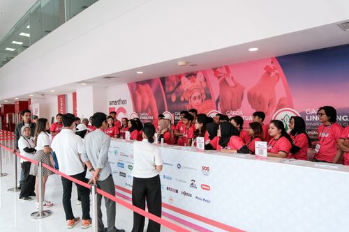 Race photo from Smartfren Run 2024