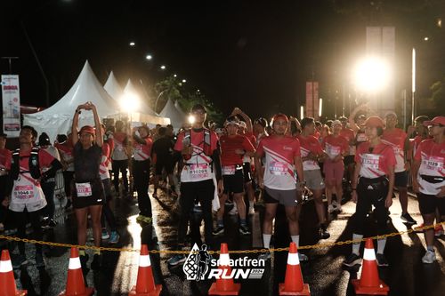 Race photo from Smartfren Run 2024