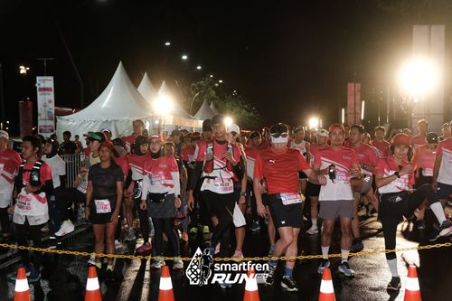 Race photo from Smartfren Run 2024