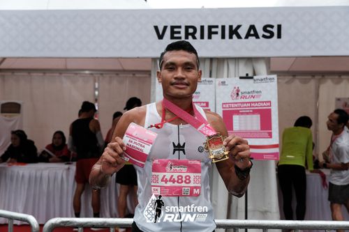 Race photo from Smartfren Run 2024