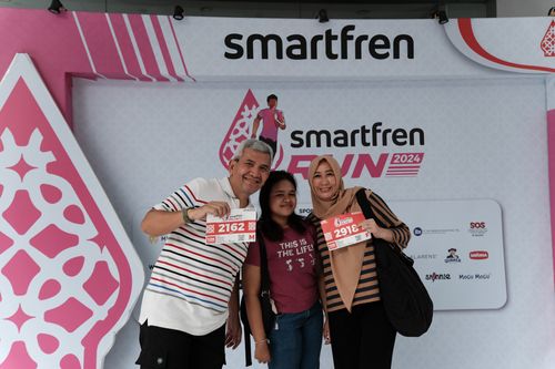 Race photo from Smartfren Run 2024