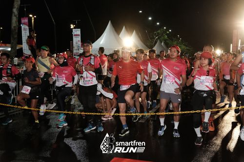 Race photo from Smartfren Run 2024