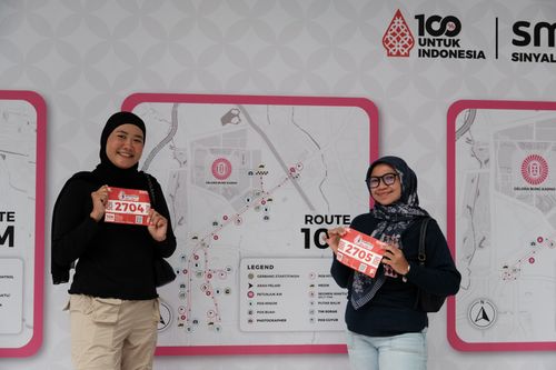 Race photo from Smartfren Run 2024