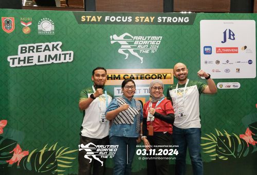 Race photo from Arutmin Borneo Run 2024