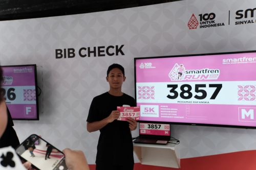Race photo from Smartfren Run 2024