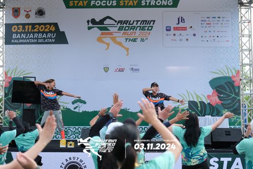 Race photo from Arutmin Borneo Run 2024