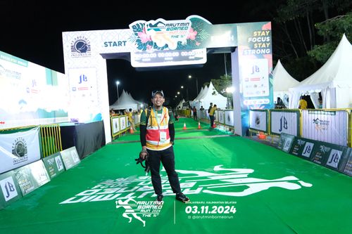 Race photo from Arutmin Borneo Run 2024